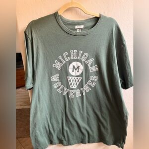 Michigan Wolverines Green Short Sleeve Tee